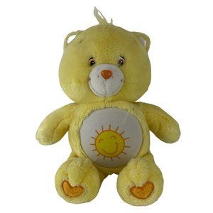 Care Bears Funshine Bear 15" Plush Talking & Lights Up TCFC 2002 Tested Working